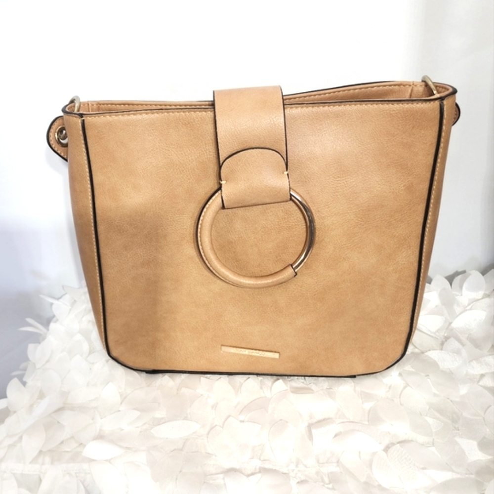 Tony Bianco bag satchel tote textured faux leather 27x23 cm NWOT - Picture 2 of 16